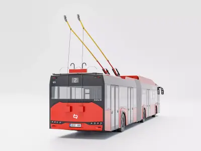 Skoda 27 Tr Solaris trolley bus 3D model