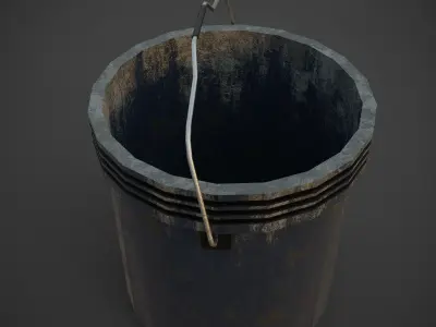 bucket Free low-poly 3D model purchase