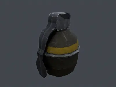 shgr56 hand grenade swedish 3D model
