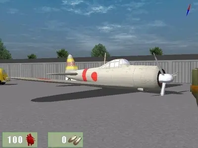 Zero plane Low-poly 3D model