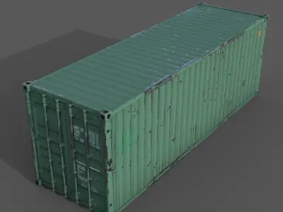Containers Low-poly 3D model purchase