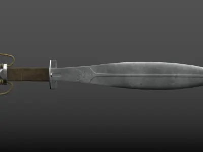 Welsh Knife 1916 Low-poly 3D model