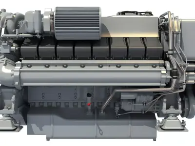 Yacht Engine - 3D Models 3D model
