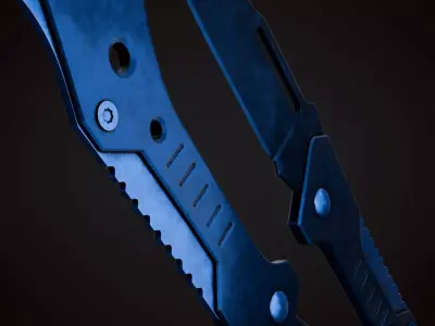 Knife 4 A Low-poly 3D model