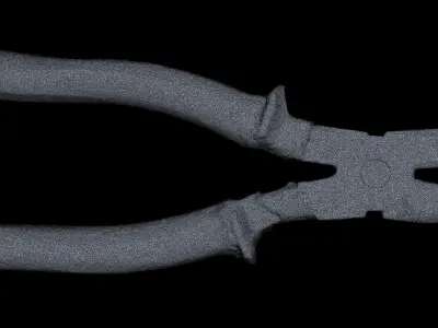 Pliers High Poly knife with handle 3D model