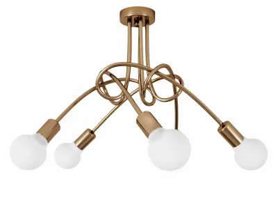 Modern Industrial Loft Chandelier Free 3D model