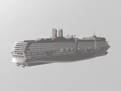 MS Westerdam Holland America Line cruise ship 3D print model