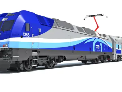 Exo Montreal Passenger Train 3D model