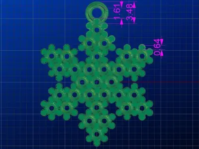 Snowflake 3D model purchase