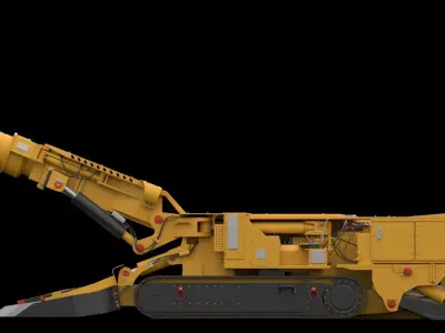 RoadheaderEBZ160 mining machine 3D model