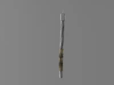 War Axe Low-poly 3D model 2