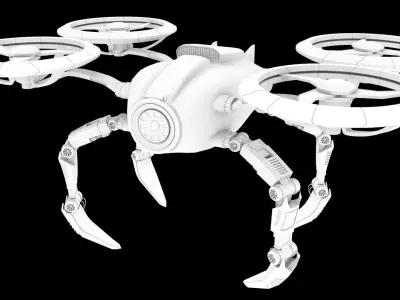 3D Drone Model Free 3D model