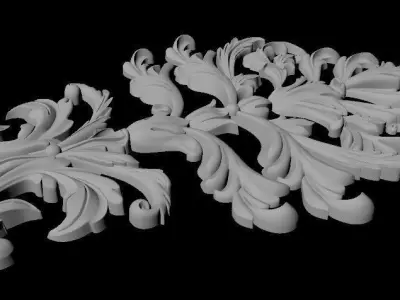 dekor ornate tree 3D model