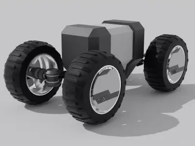 SCI FI TIRE Free low-poly 3D model