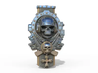 Iron - Skull Emblem 3D model