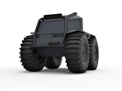 SHERP pickup Scale 1 to 24 3D print model