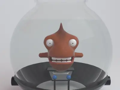 Mechanical fish 3D model