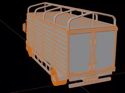 Isuzu Giga Tractor Box Truck 3D model