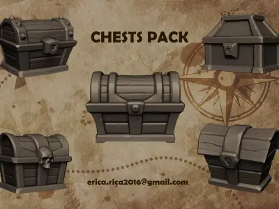 Chests pack Free 3D print model