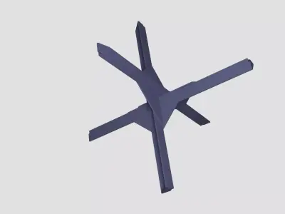 Tank Trap Free low-poly 3D model