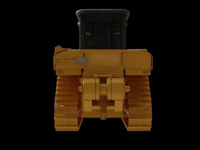 Bulldozer CAT D6 GC Low-poly 3D model