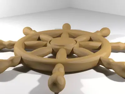 Steering - Ship type 3D model