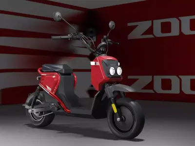 HONDA ZOOMER E Low-poly 3D model