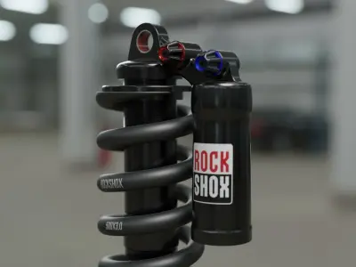 RockShox Vivid bike suspension 3D model