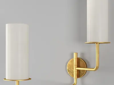 Larabee Double Swing Arm Sconce 3D model