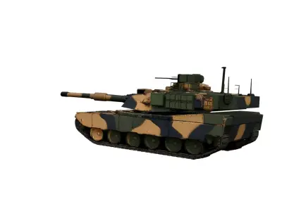 M1A2 Abrams SEP v3 Tank Low Poly Modern Battle Tank Low-poly 3D model