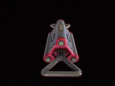 Cyberpunk Suprise Mine Low-poly 3D model