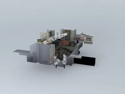 Lading machine shop Free 3D model
