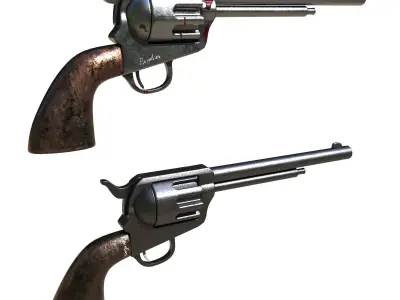 revolver v2 3D model