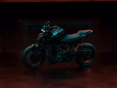 KTM Duke 250 3D Model 3D model