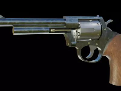 LOW POLY REVOLVER Free low-poly 3D model buy