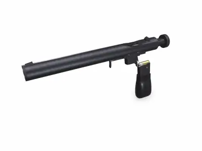 Welrod MK 2 Bolt Action Pistol Low-poly PBR Low-poly 3D model