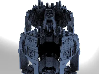 Sci-Fi  dark ring 2  3D model