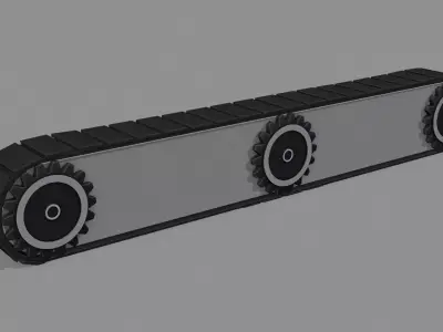 treadmill Sanitization Machine Low-poly 3D model