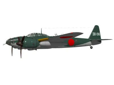 kugisho P1Y2 Kyokkoh Frances 3D model