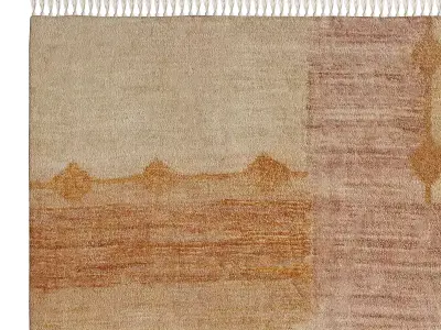 Sandra Printed Chenille Rug 3D model