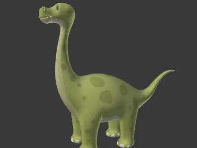 Cartoon Dinosaur Low-poly 3D model buy