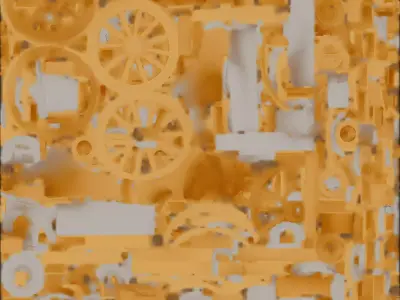 Luxurious Handcrafted Cannon 3D Model Decorative Artillery Low-poly 3D model