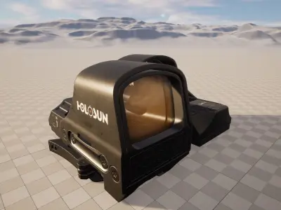 Holosun 510 C - Collimator Sight Low-poly 3D model