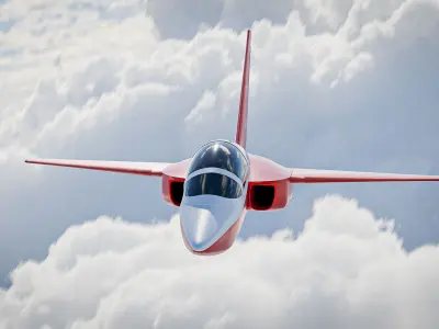 TUSAS HURJET Low-poly 3D model
