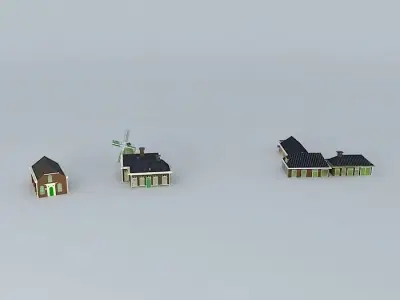 Baptist church from north horn Free 3D model
