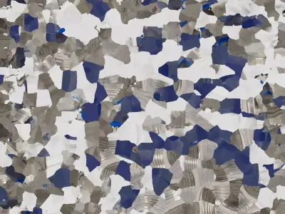 Pipe Connector with Blue Caps 3D model