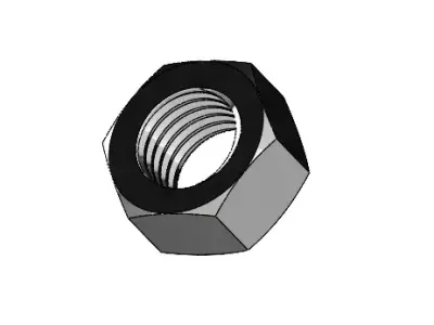 M8 NUT 3D model