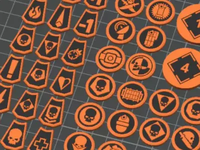 3D Printable Kill Team Tokens 3D print model