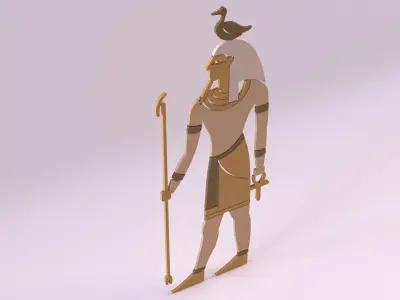 Egyptian Symbols - 024 Low-poly 3D model