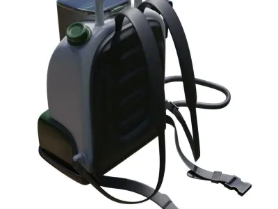 Atomizer and spray for cleaning and disinfecting 3D model